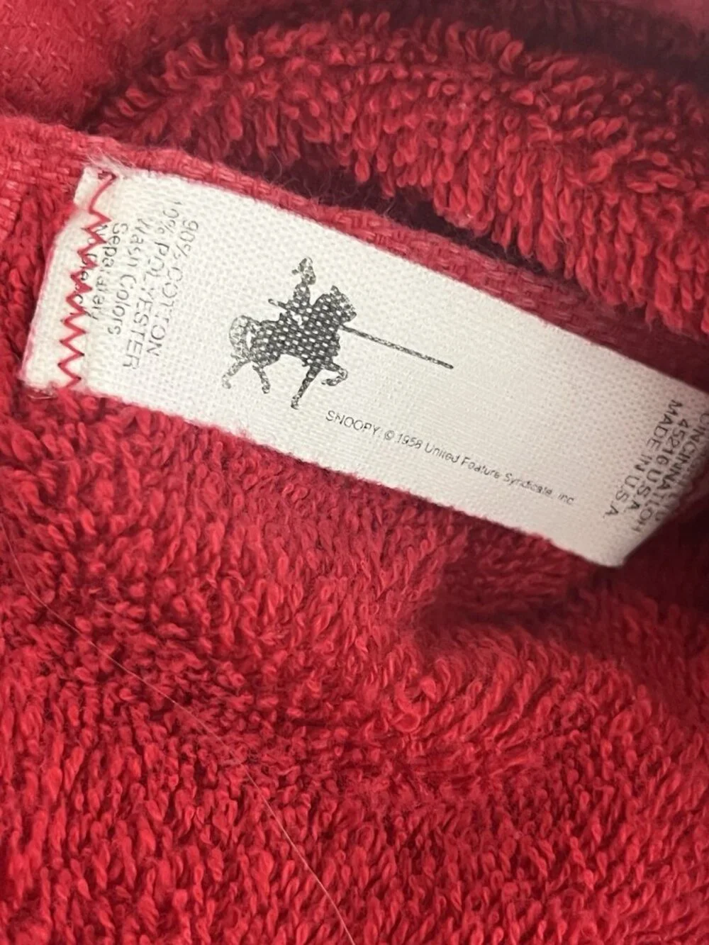 Vintage Saturday Knight Snoopy Peanuts Christmas Bath & Hand Towels Set of 5